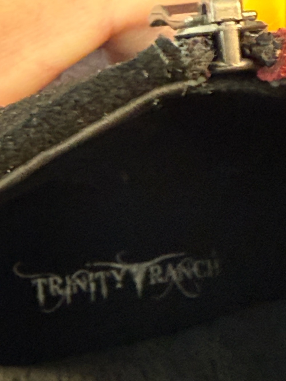 Trinity Ranch Montana West Burgundy Suede Floral Embroidered Studded ankle boots - Picture 12 of 15